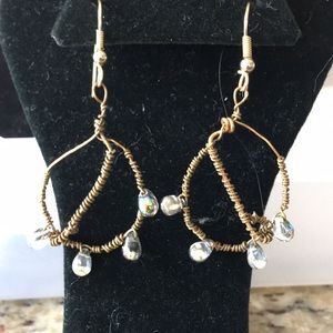Gold hoop earrings